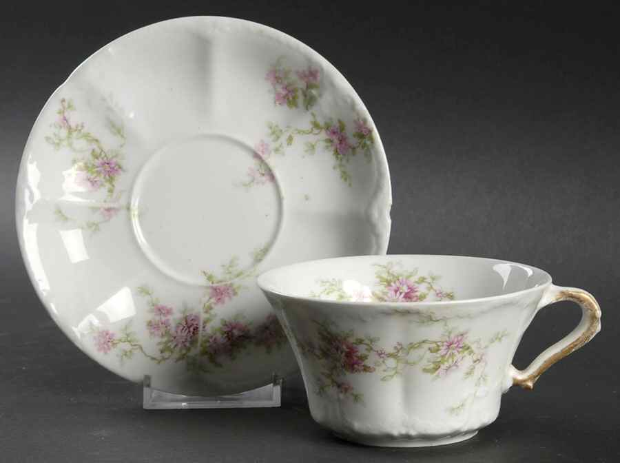 Schleiger 151-1 Flat Cup & Saucer Set by Haviland-1