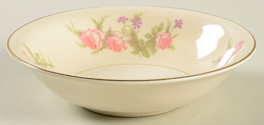 Heather Rose (Eggshell Nautilus) Fruit/Dessert (Sauce) Bowl by Homer Laughlin -1