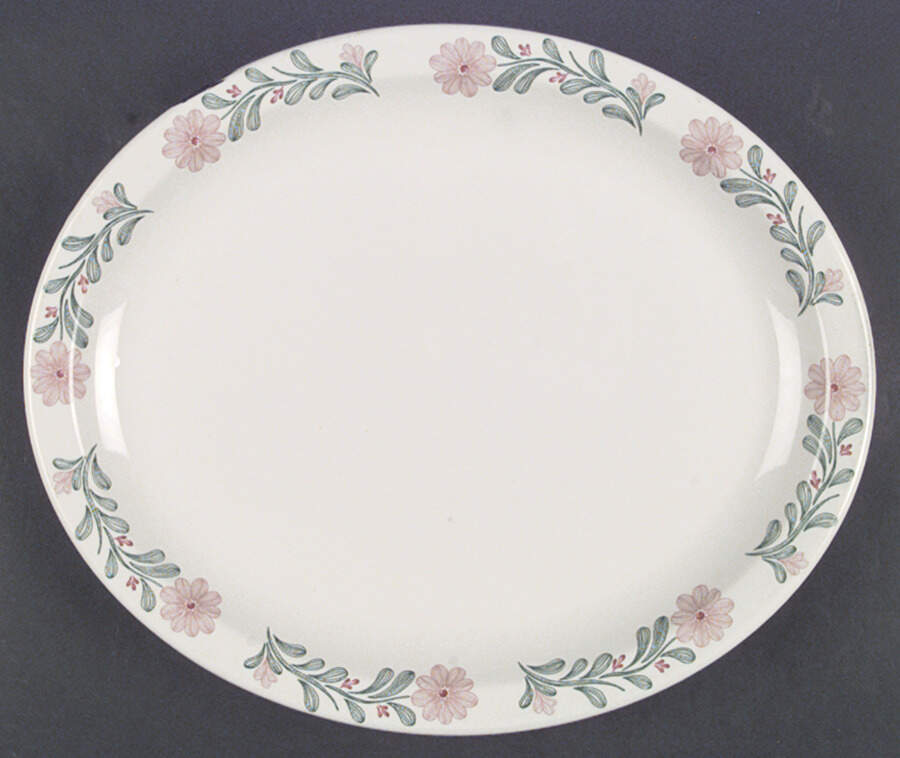HLC2079 13" Oval Serving Platter by Homer Laughlin -1