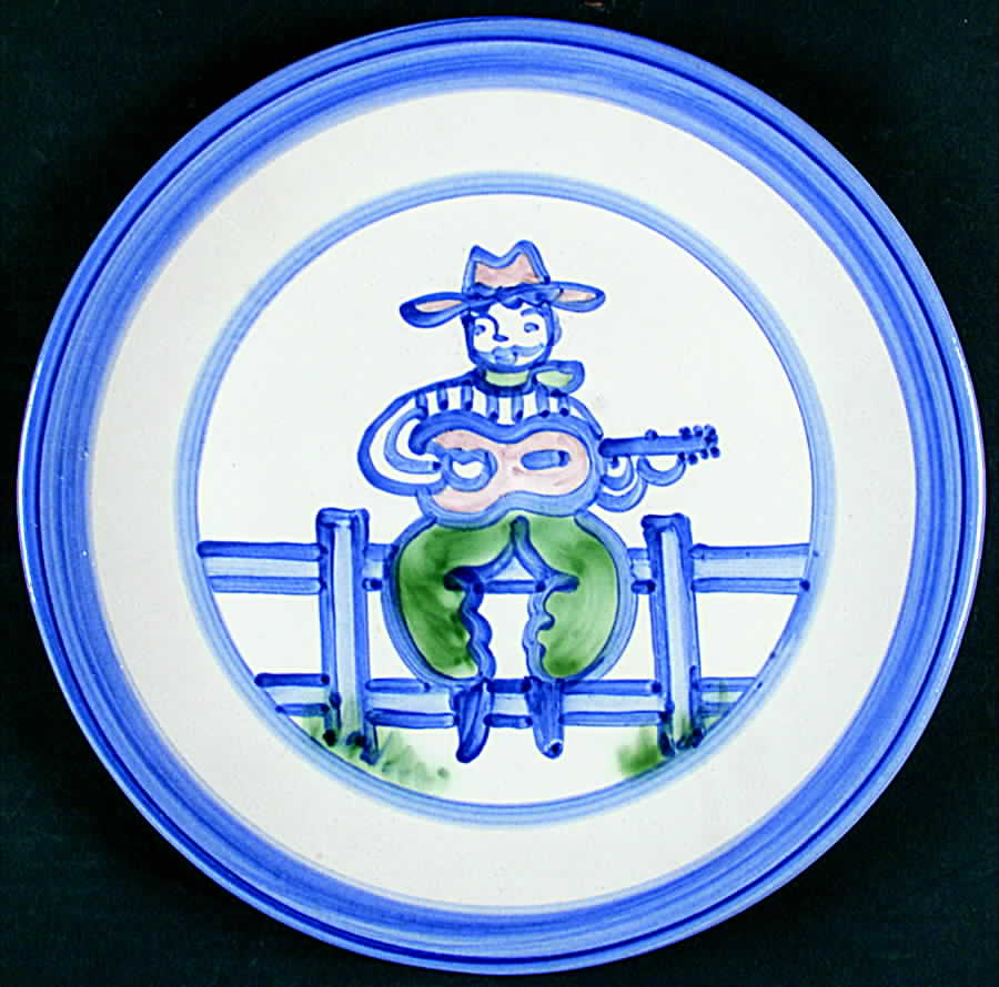 Cowboy Dinner Plate by M A Hadley-1