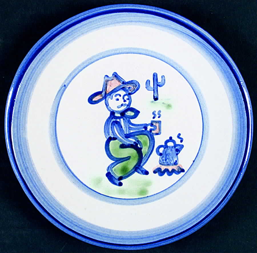 Cowboy Salad/Dessert Plate by M A Hadley-1