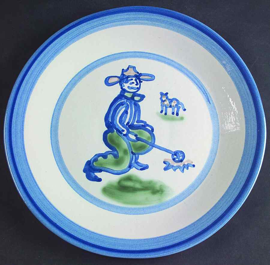 Cowboy Dinner Plate by M A Hadley-1