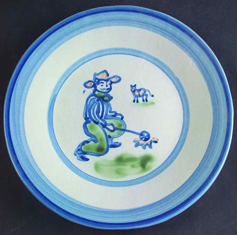 Cowboy Luncheon Plate by M A Hadley-1