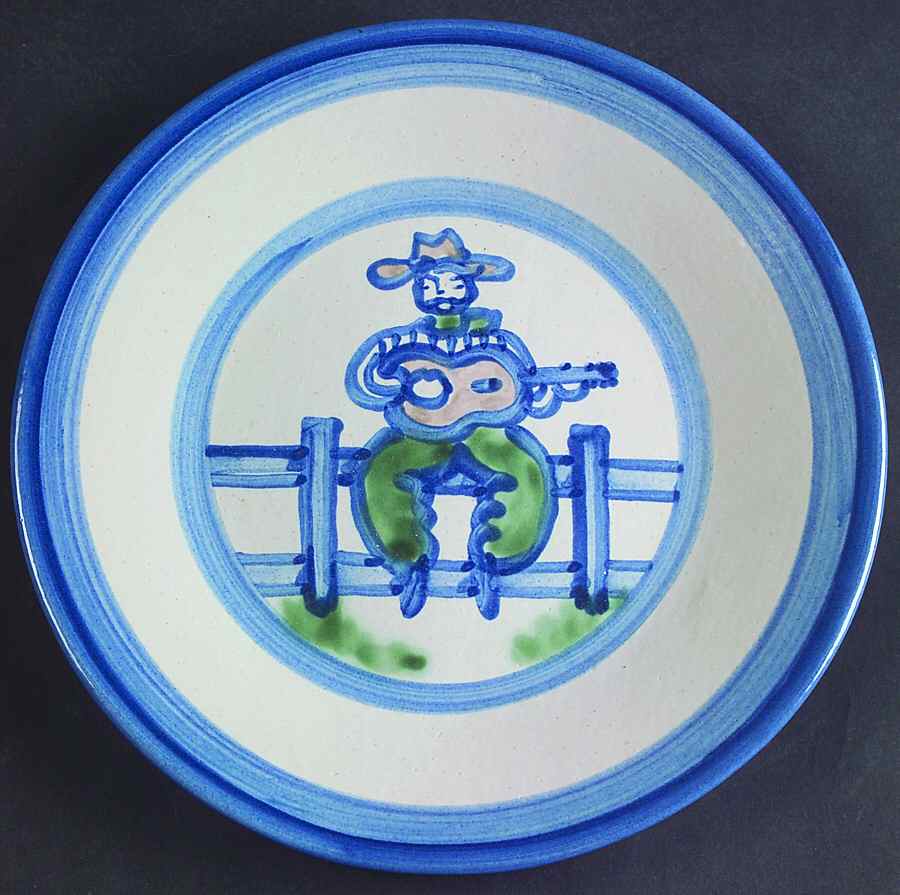 Cowboy Luncheon Plate by M A Hadley-1