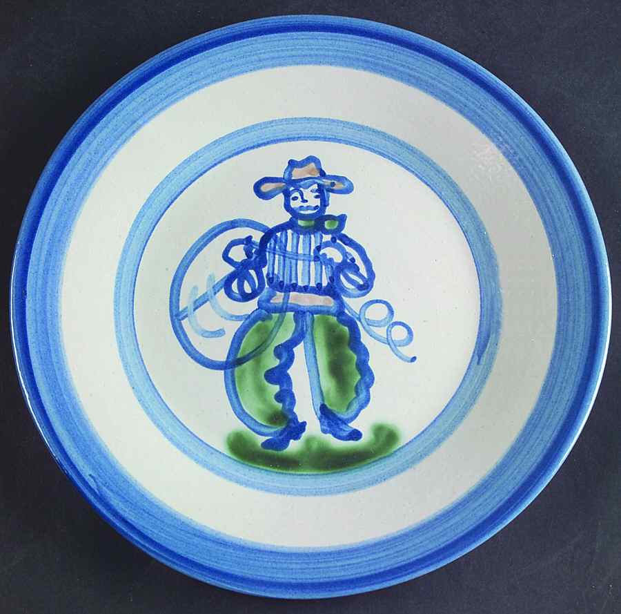 Cowboy Luncheon Plate by M A Hadley-1