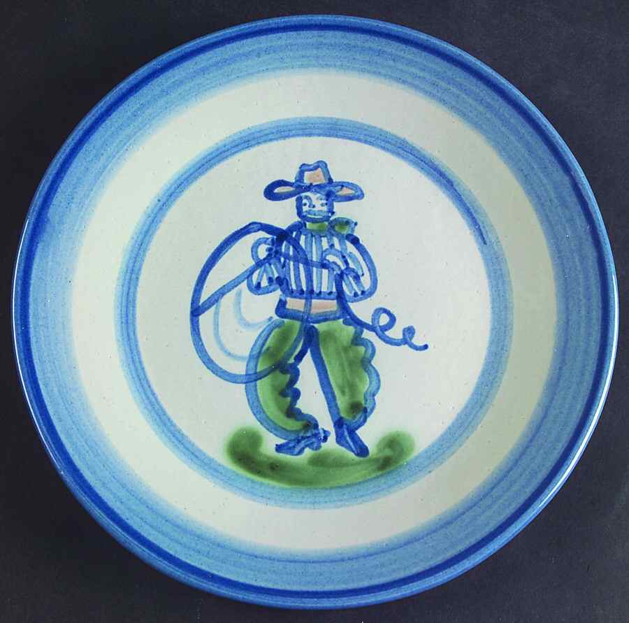 Cowboy Salad/Dessert Plate by M A Hadley-1
