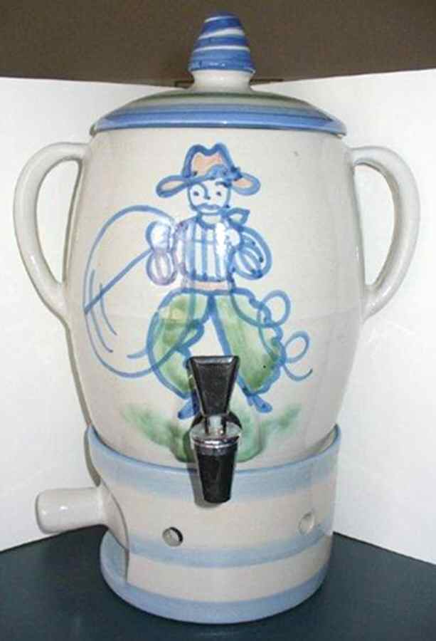 Cowboy 4-Piece Samovar with Stand and Burner by M A Hadley-1