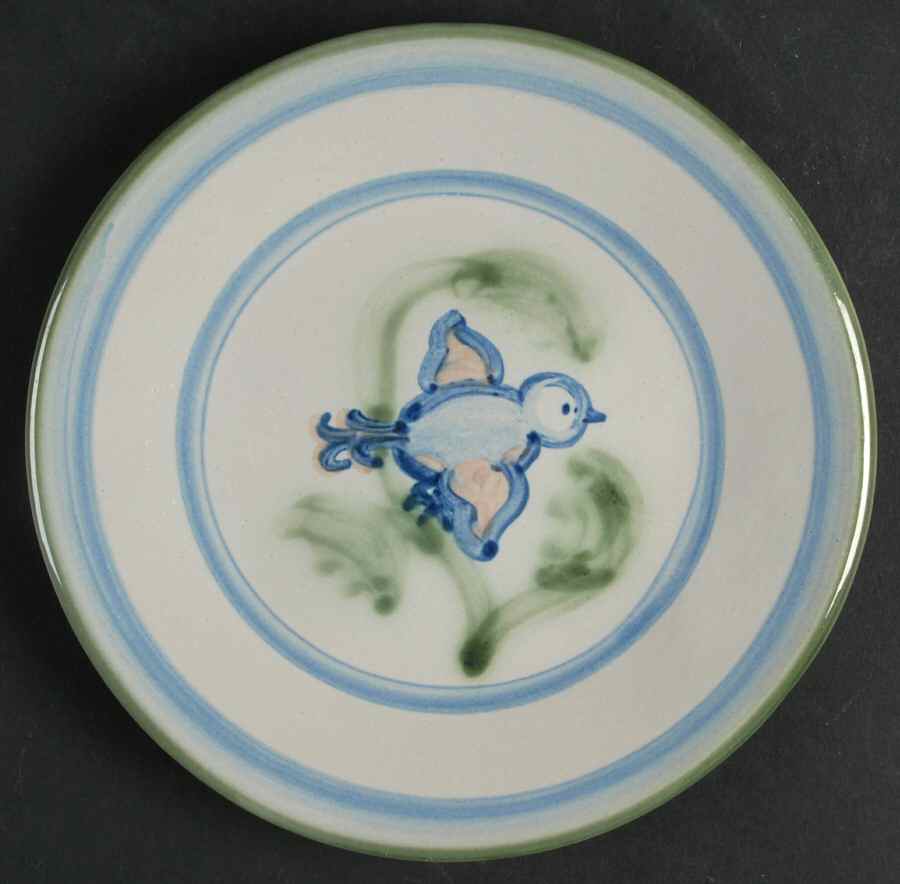 New Bird Salad/Dessert Plate by M A Hadley-1