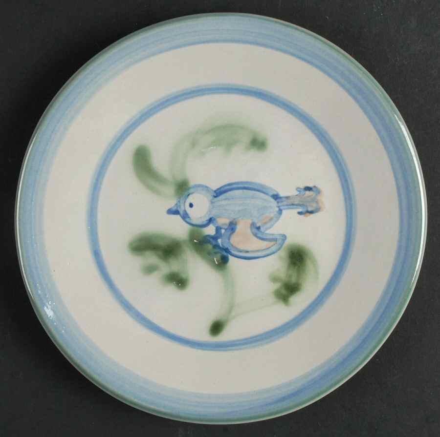 New Bird Salad/Dessert Plate by M A Hadley-1