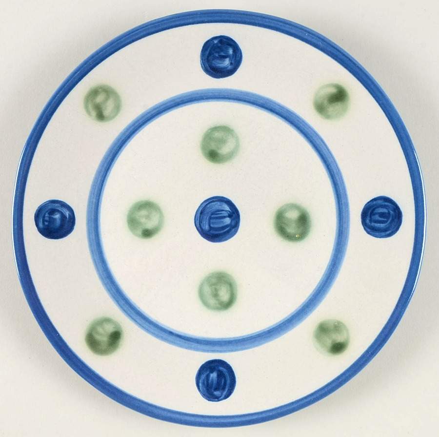 Dot Luncheon Plate by M A Hadley-1