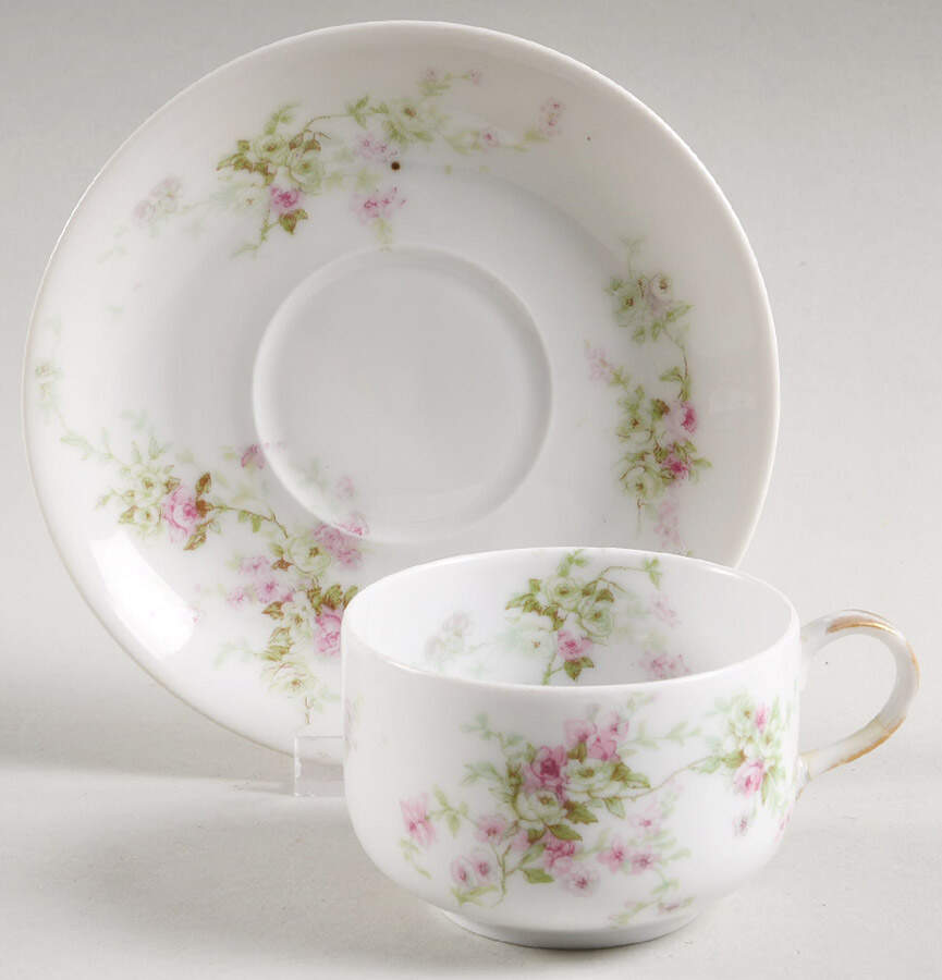 H1533 Flat Cup & Saucer Set by Haviland-1