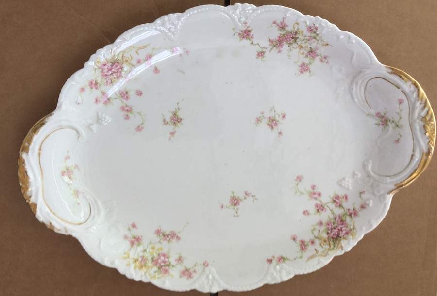 Schleiger 155-6 13" Oval Serving Platter by Haviland-1