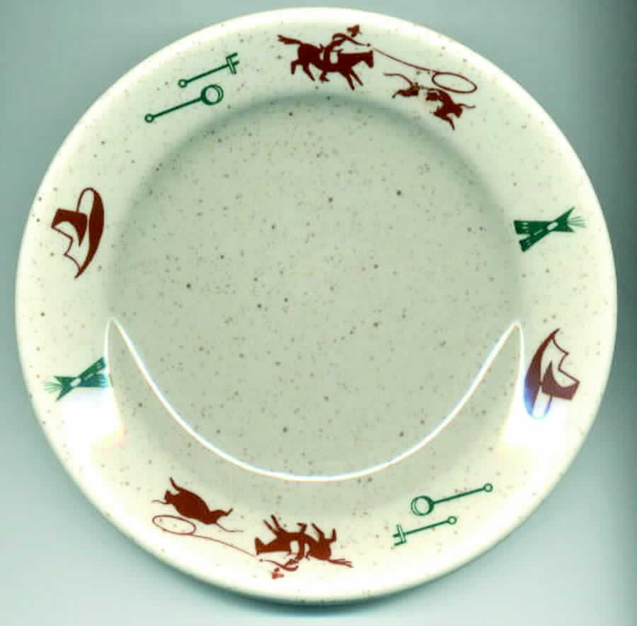 Cowboy Salad Plate by Homer Laughlin -1