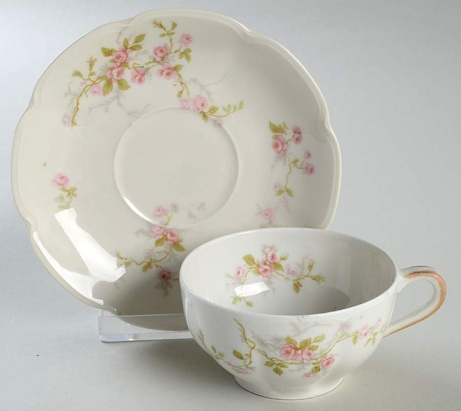 Schleiger 321-1 Flat Cup & Saucer Set by Haviland-1