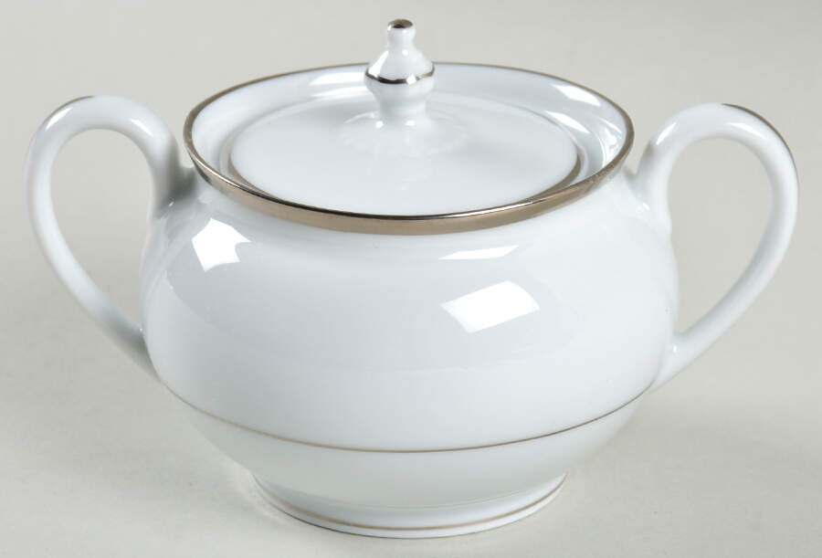 Orsay Platine Mini Sugar Bowl & Lid by Haviland-1