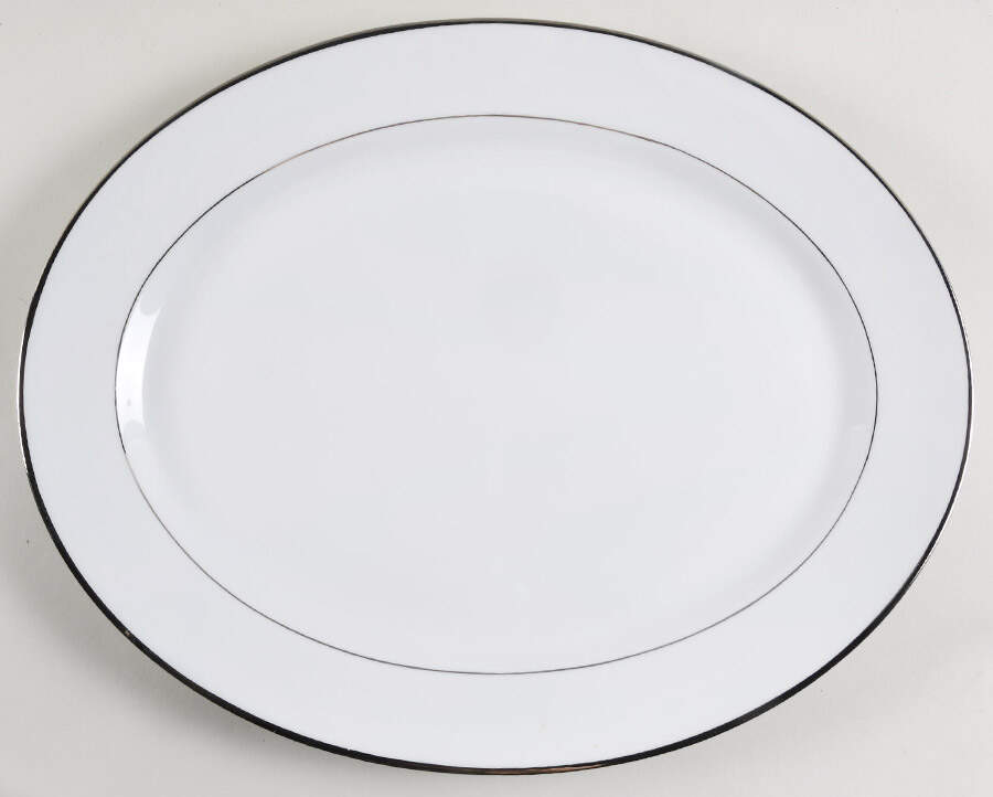 Orsay Platine 15" Oval Serving Platter by Haviland-1