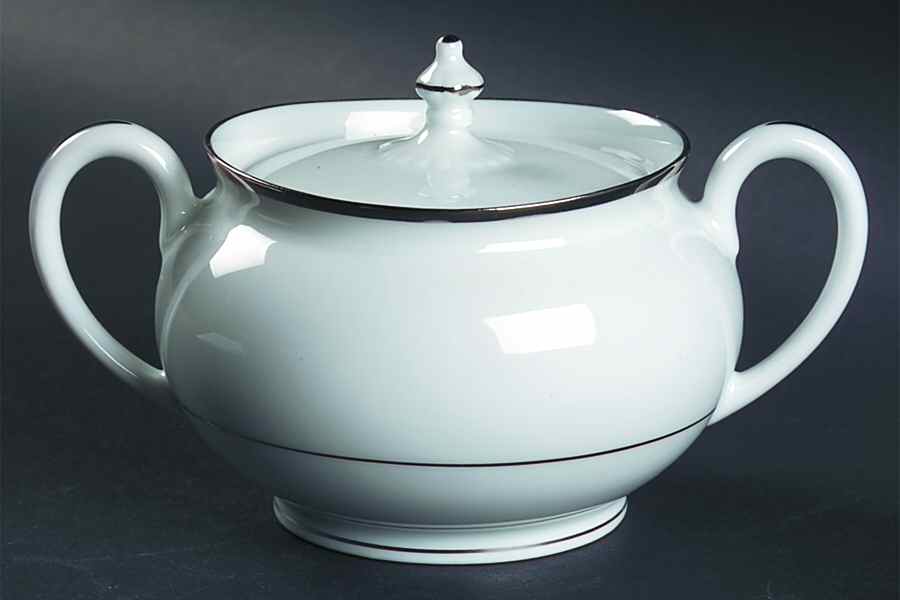 Orsay Platine Sugar Bowl & Lid by Haviland-1