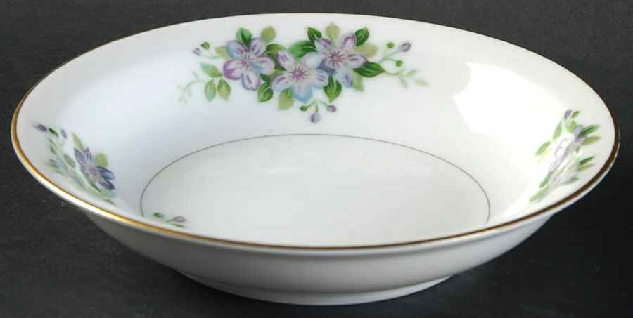 Nosegay Rim Fruit/Dessert (Sauce) Bowl by Hira China-1