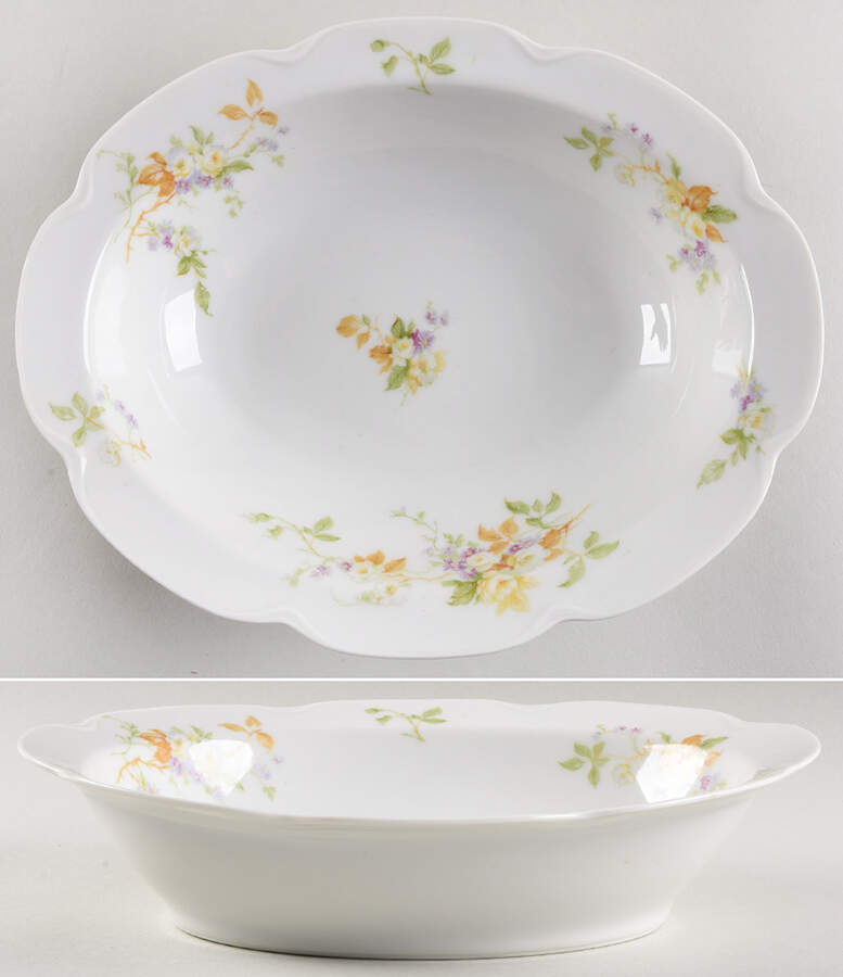 H1567 10" Oval Vegetable Bowl by Haviland-1