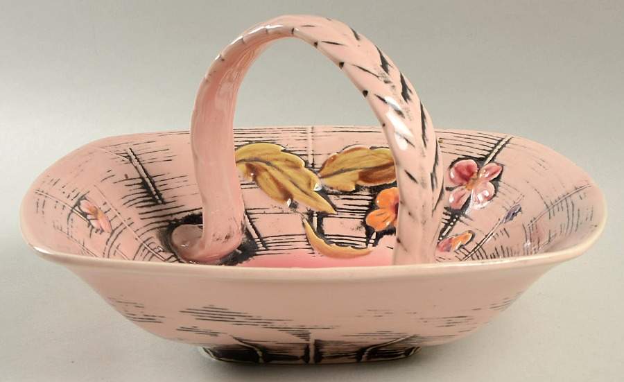 Blossom Flite Basket Bowl by Hull-1