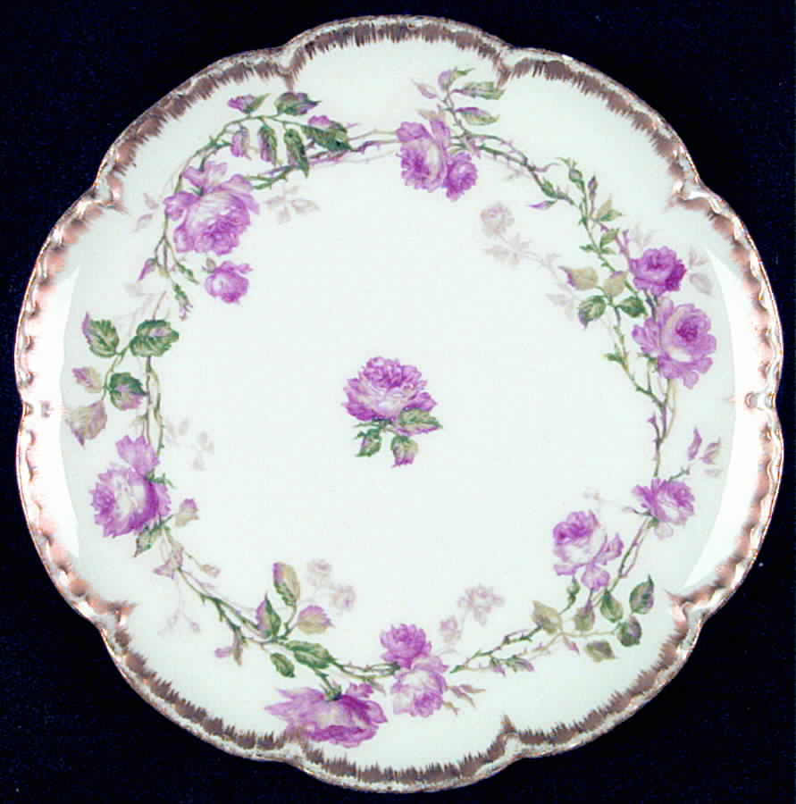 Schleiger 1136-1 Coupe Luncheon Plate by Haviland-1