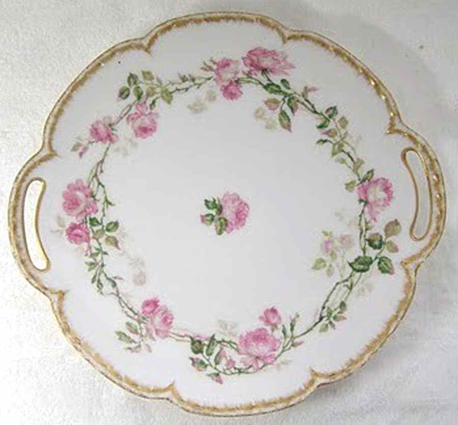 Schleiger 1136-1 Handled Cake Plate by Haviland-1