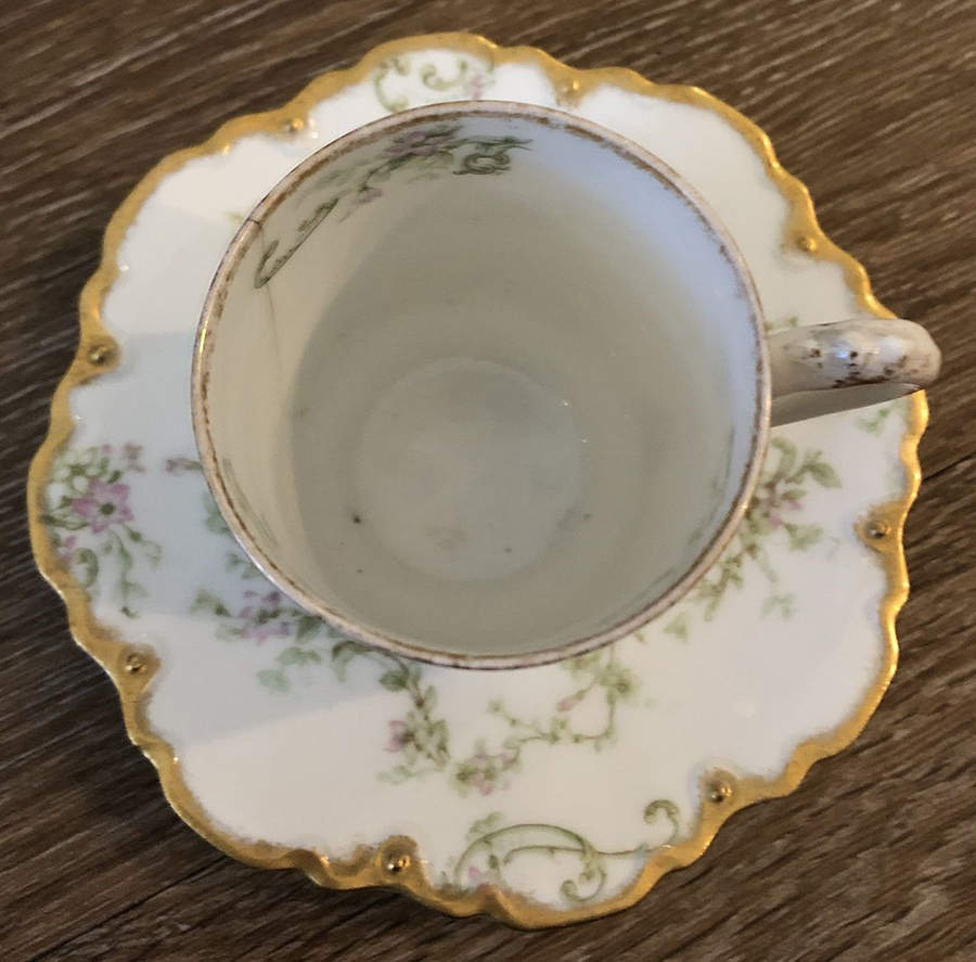 Schleiger 1024-2 Chocolate Cup & Saucer Set by Haviland-1