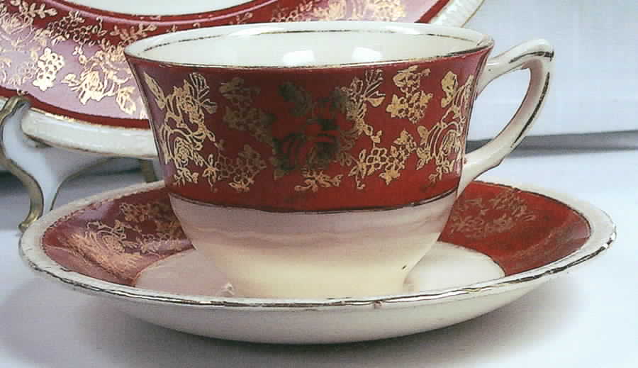 Midas Flat Cup & Saucer Set by Hollinshead & Kirkham-1
