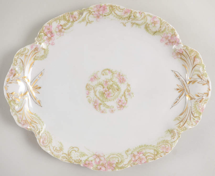 H1593 10" Oval Serving Platter by Haviland-1