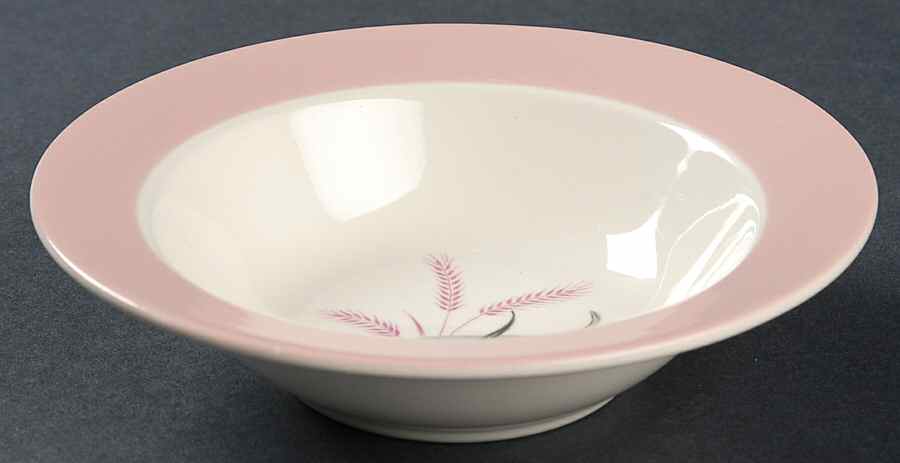 Pink Radiance Rim Fruit/Dessert (Sauce) Bowl by Homer Laughlin -1