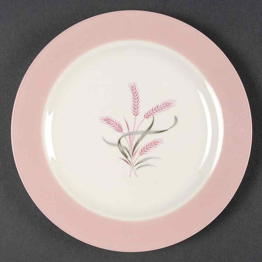 Pink Radiance Bread & Butter Plate by Homer Laughlin -1