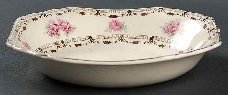 Coronation Rose Rim Soup Bowl by Thomas Hughes & Sons-1