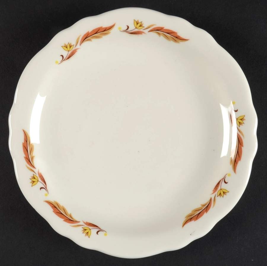 Autumn Bread & Butter Plate by Homer Laughlin -1