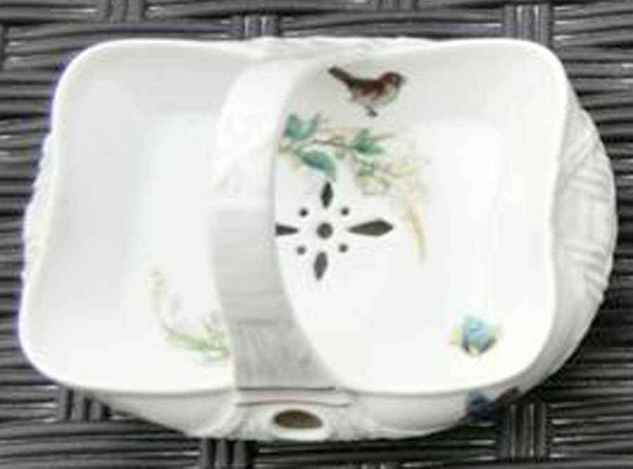 Meadow Visitors (Blank 211) Butter Basket by Haviland-1