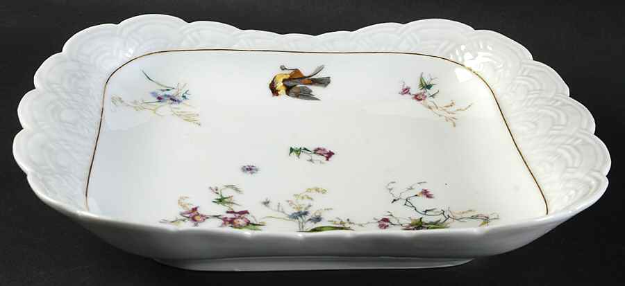 Meadow Visitors (Blank 211) 10" Rectangular Vegetable Bowl by Haviland-1