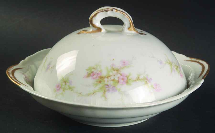 H1614 Round Covered Butter by Haviland-1