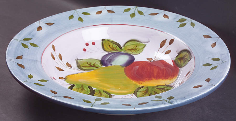 Black Forest Fruits 16" Pasta Serving Bowl by Heritage Mint-1