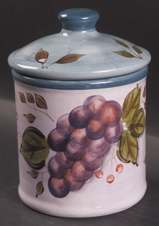 Black Forest Fruits Medium Canister & Lid by Heritage Mint-1