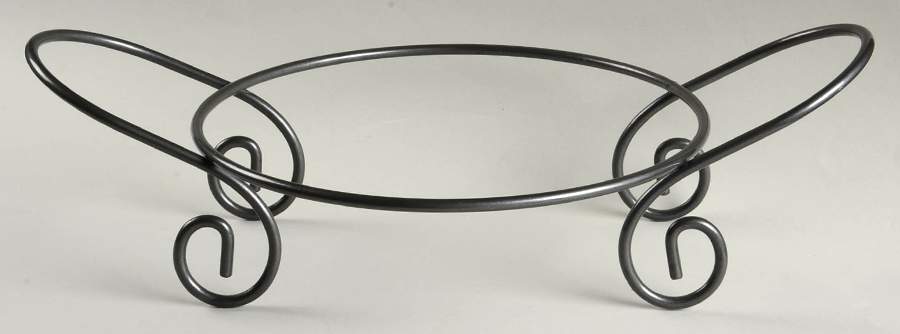 Black Forest Fruits Metal Stand for 12" Salad Serving Bowl by Heritage Mint-1