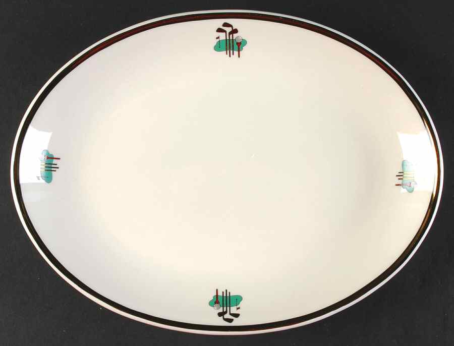 HLC2136 11" Oval Serving Platter by Homer Laughlin -1