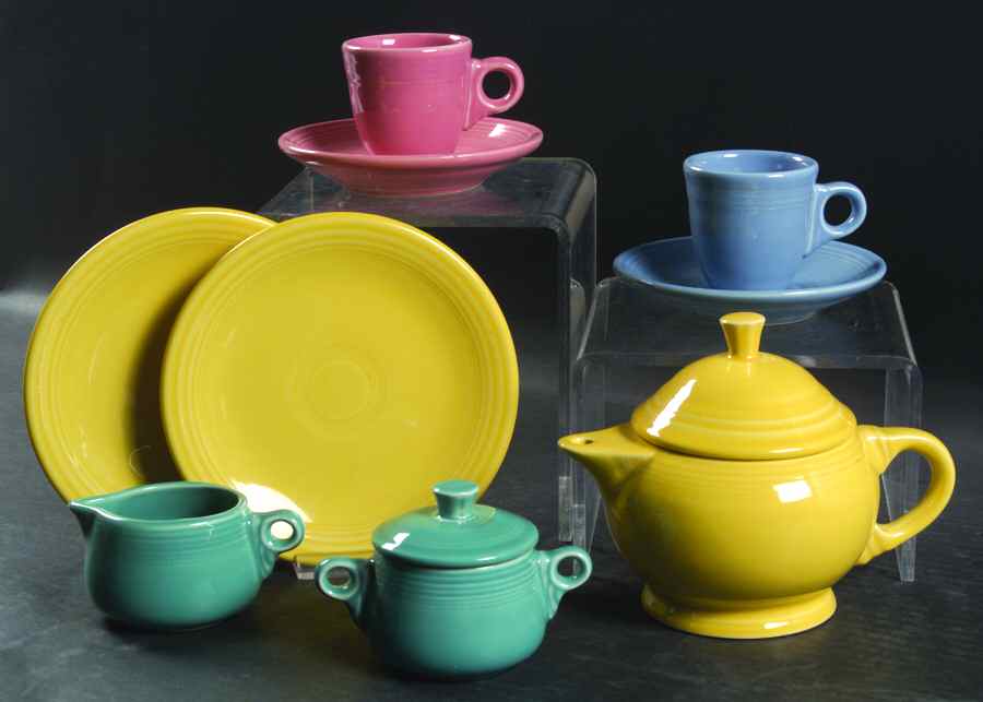 Fiesta Child's Tea Set (Intro 2001) (11 Piece) Child's Tea Set by Homer Laughlin -1