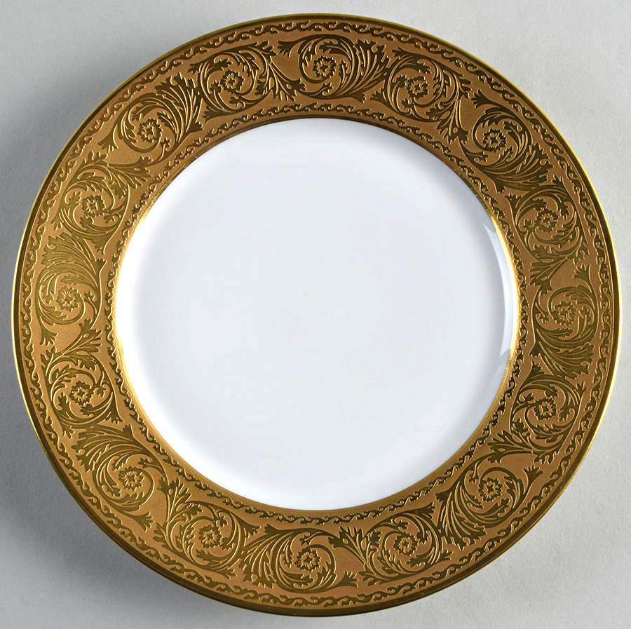Versailles Gold Dessert/Pie Plate by Haviland & Parlon-1