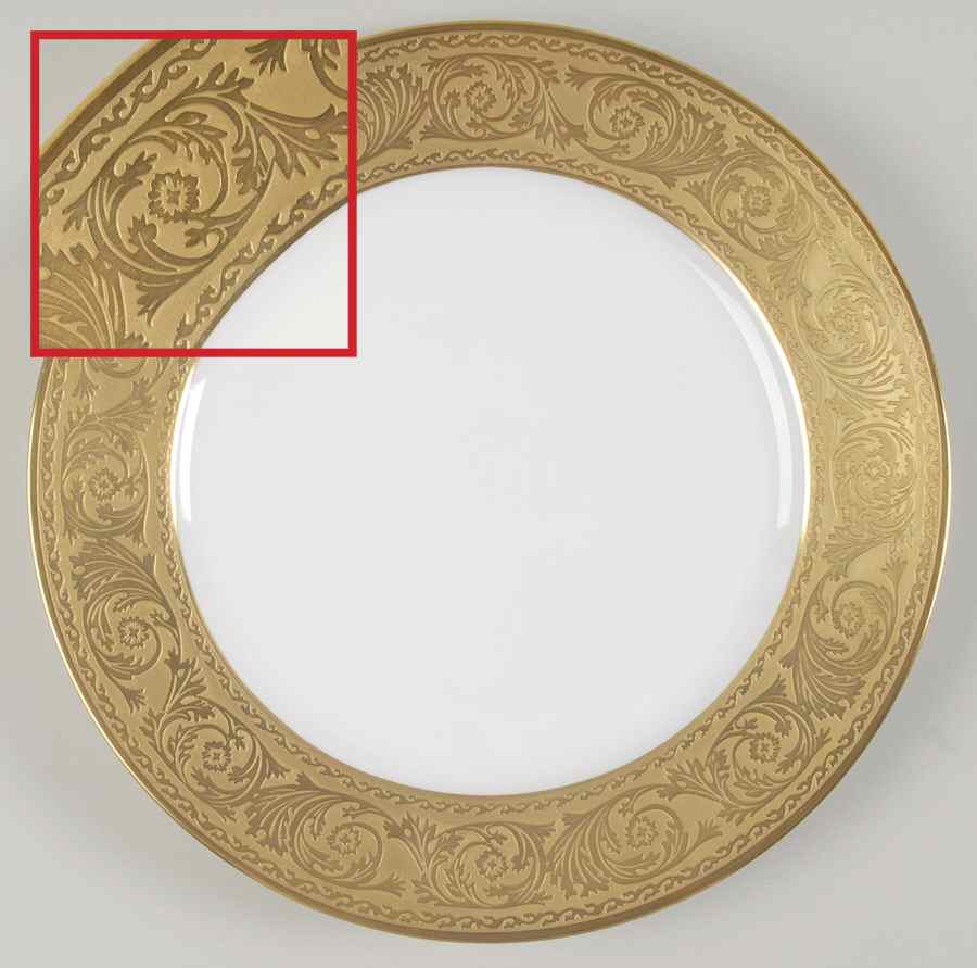 Versailles Gold Dinner Plate by Haviland & Parlon-1