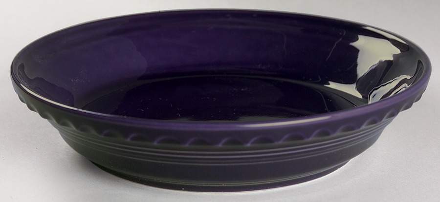 Fiesta Plum (Intro 2001) 8'' Pie Baking Plate by Homer Laughlin -1