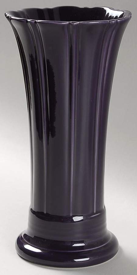 Fiesta Plum (Intro 2001) 9" Flared Vase by Homer Laughlin -1