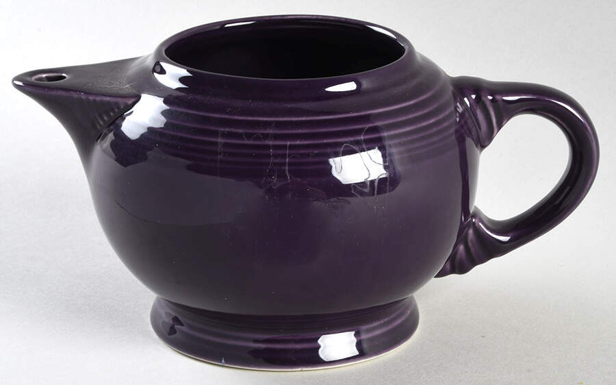 Fiesta Plum (Intro 2001) Small Teapot No Lid by Homer Laughlin -1