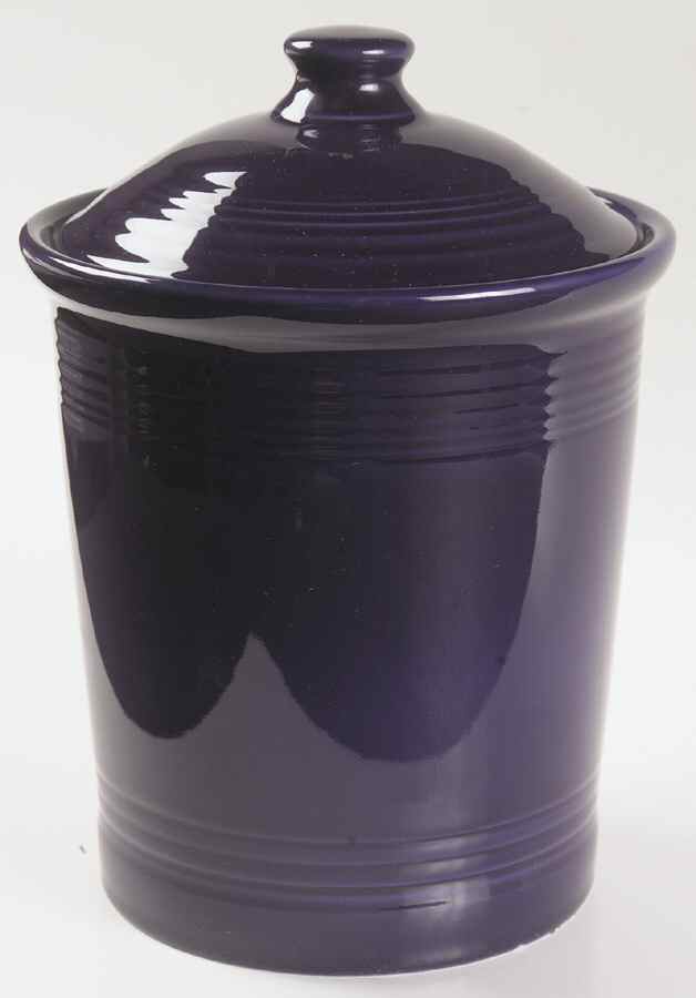 Fiesta Plum (Intro 2001) Large Canister & Lid by Homer Laughlin -1