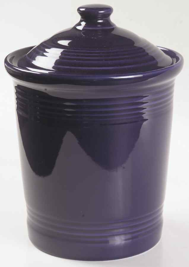 Fiesta Plum (Intro 2001) Medium Canister & Lid by Homer Laughlin -1