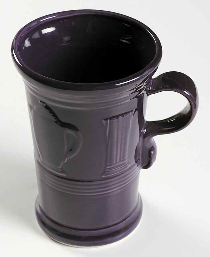 Fiesta Plum (Intro 2001) Cappuccino Mug by Homer Laughlin -1