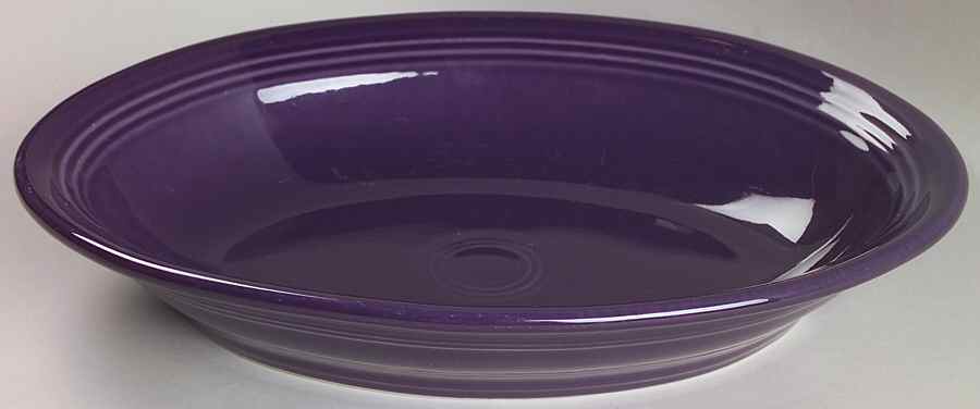 Fiesta Plum (Intro 2001) 12" Oval Vegetable Bowl by Homer Laughlin -1